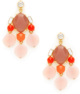 Thumbnail for your product : Gerard Yosca Pink & Coral Drop Earrings