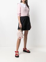 Thumbnail for your product : Red(V) Logo-Embroidered Quilted Clutch Bag