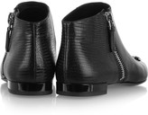 Thumbnail for your product : Kenzo Embellished lizard-effect leather ankle boots