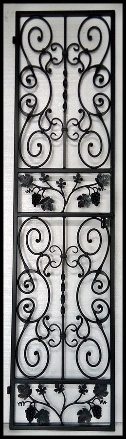 Iron Wine Cellar Door Or Gate - Falcon Crest Grape Many