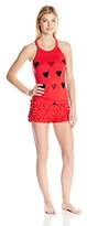Thumbnail for your product : Betsey Johnson Women's Knit and Lace Ruffle Short Set