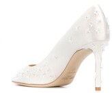 Thumbnail for your product : Jimmy Choo Romy 85mm floral-embellished pumps