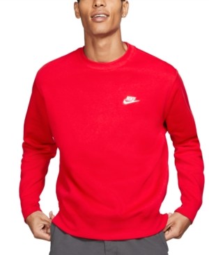 nike red mens hoodie