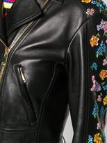 Thumbnail for your product : Versace floral embroidery cropped jacket
