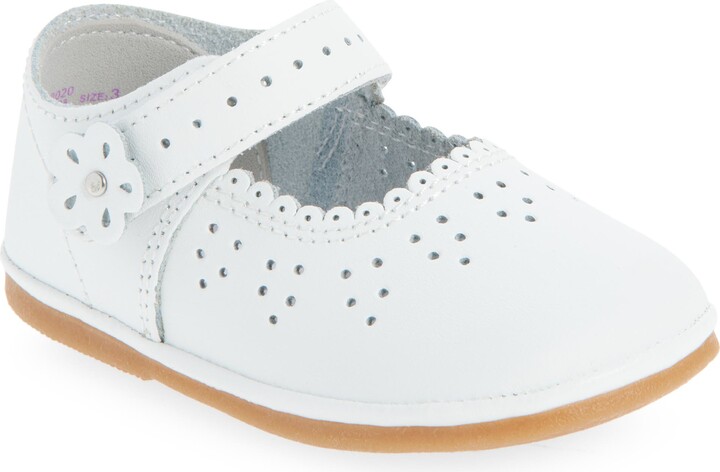 L'amour Kids' Mia Scallop Mary Jane Flat