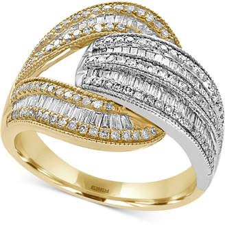 Effy Duo by Diamond Open Wrap Ring (1 ct. t.w.) in 14k Yellow and White Gold