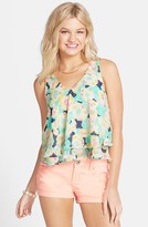 Thumbnail for your product : Lush Cross Back Layered Tank (Juniors)