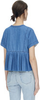 Thumbnail for your product : Rebecca Taylor Short Sleeve Chambray Top