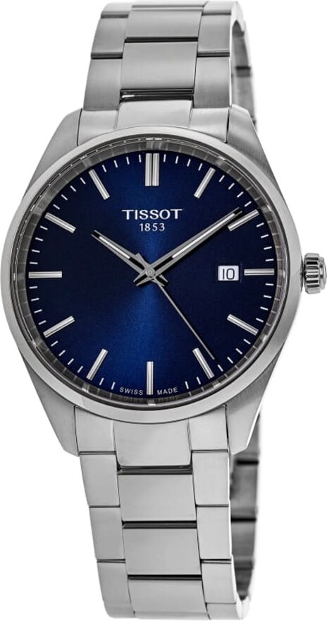 Tissot PR 100 Quartz Blue Dial Stainless Steel Men's Watch T150.410.11.041.00