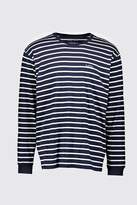 Thumbnail for your product : boohoo MAN Loose Fit Striped Long Sleeve T-Shirt