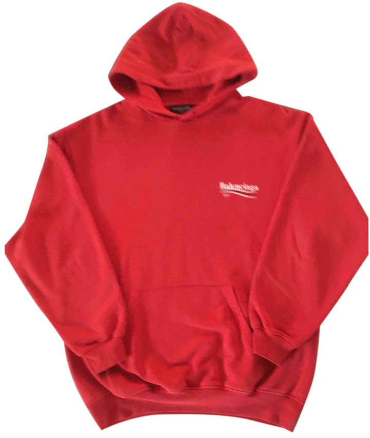 balenciaga sweatshirt red