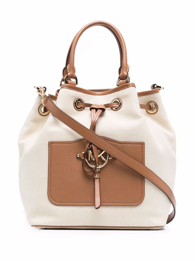 michael kors drawstring bucket bag