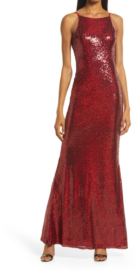 long red sequin dresses uk