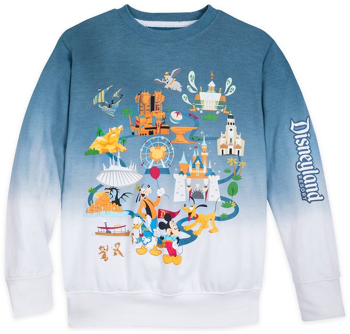 blue disneyland sweatshirt