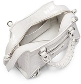 Thumbnail for your product : Balenciaga Mini Neo Classic Croc-Embossed Leather Satchel