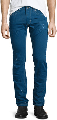 Diesel Thavar Distressed Denim Jeans, Blue