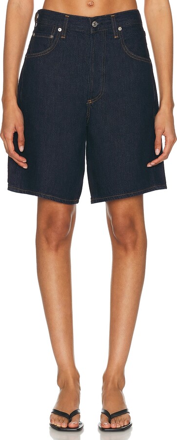 Citizens of Humanity Ayla Short With Clean Hem in Blue