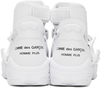Comme des Garçons Homme Plus White Nike Edition Air Carnivore Sneakers