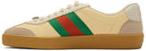 Thumbnail for your product : Gucci Yellow and Beige G74 Sneakers