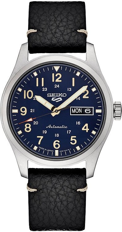 Men's 5 Sports Stainless Steel Blue Dial Watch - SRPG39