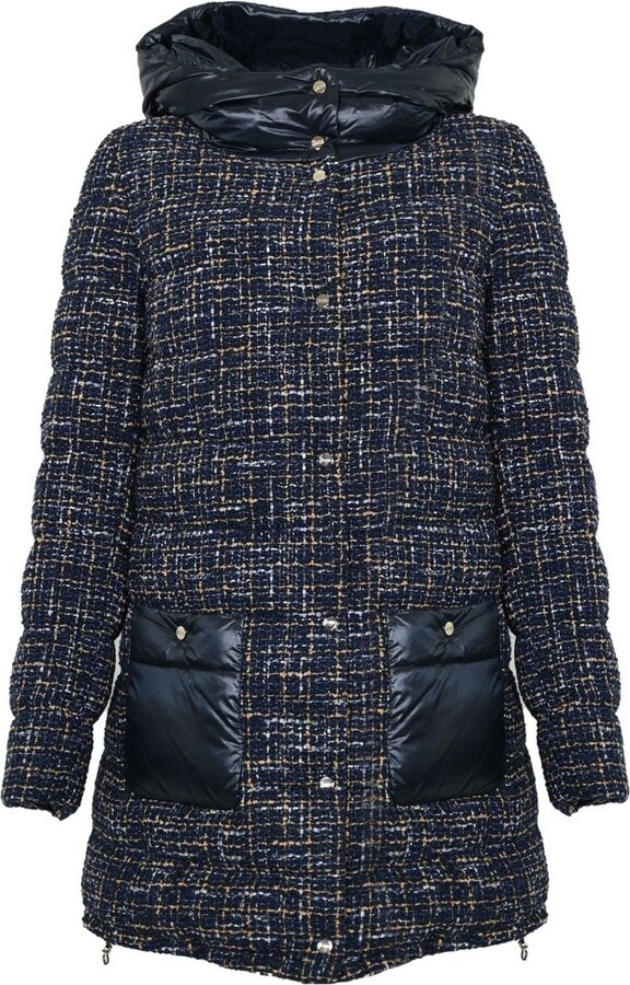 Tweed Wool Coat Womens ShopStyle UK