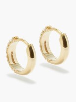 Thumbnail for your product : LIZZIE MANDLER Diamond & 18kt Gold Hoop Earrings - Yellow Gold