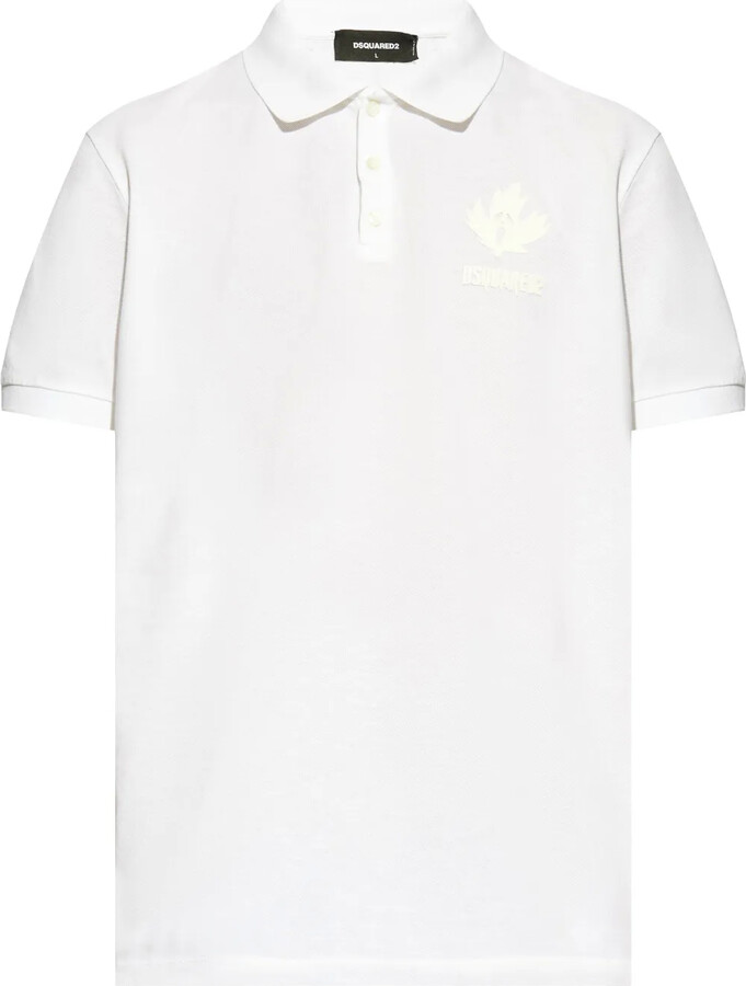 DSQUARED2 Raised-Logo Cotton Polo Shirt