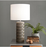 Thumbnail for your product : nuLoom 25In Paris Ridged Ceramic Linen Shade Table Lamp