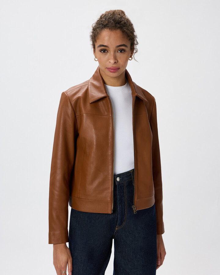 Cropped Zip-Front Jacket