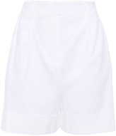Thumbnail for your product : Diane von Furstenberg Pleated Linen-blend Shorts