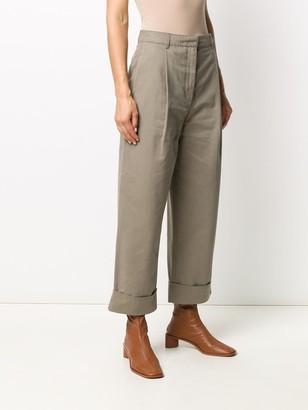 Acne Studios Cropped Straight-Leg Trousers