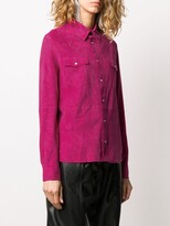 Thumbnail for your product : P.A.R.O.S.H. Plain Suede Shirt