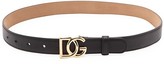Thumbnail for your product : Dolce & Gabbana Logo Smooth Leather Belt