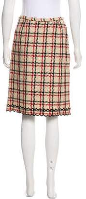 Tocca Plaid Knee-Length Skirt