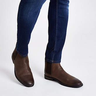 River Island Brown leather chelsea boot