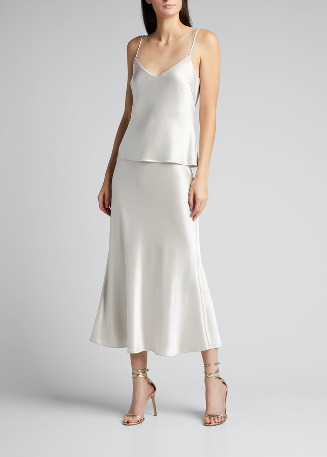satin v neck cami