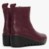 Thumbnail for your product : Fly London Bale Wine Leather Wedge Ankle Boots