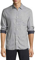 Thumbnail for your product : Billy Reid Kirby Line-Print Cotton Shirt