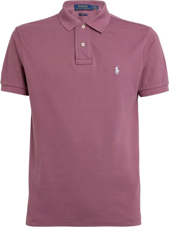 Fashion Shirts Polo Shirts Ralph Lauren Polo Shirt lilac themed print simple style 