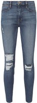Thumbnail for your product : Frame Le High Raw Edge Skinny Jeans