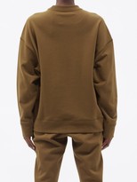 Thumbnail for your product : Jil Sander Logo-embroidered Cotton-jersey Sweatshirt - Brown