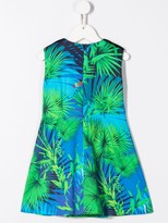 Thumbnail for your product : Versace Children Palm Tree Printed Dress