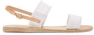 Ancient Greek Sandals Clio denim and leather sandals