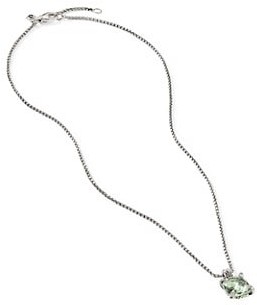 David Yurman Chatelaine Pendant Necklace with Gemstone & Diamonds/11mm