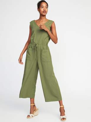 Old Navy Waist-Defined Sleeveless Utility Jumpsuit for Women