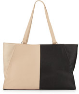Thumbnail for your product : Neiman Marcus Jules Colorblock Winged Tote Bag, Black/Nude