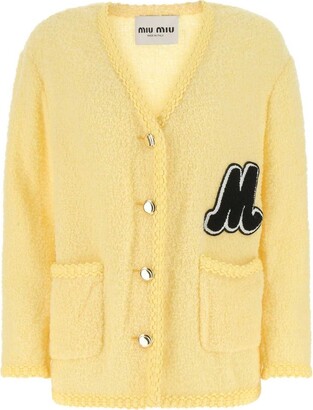 Loewe Womens White Gold Hooded Logo-embossed Shearling Jacket - ShopStyle