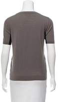 Thumbnail for your product : Akris Punto Wool Short Sleeve Top