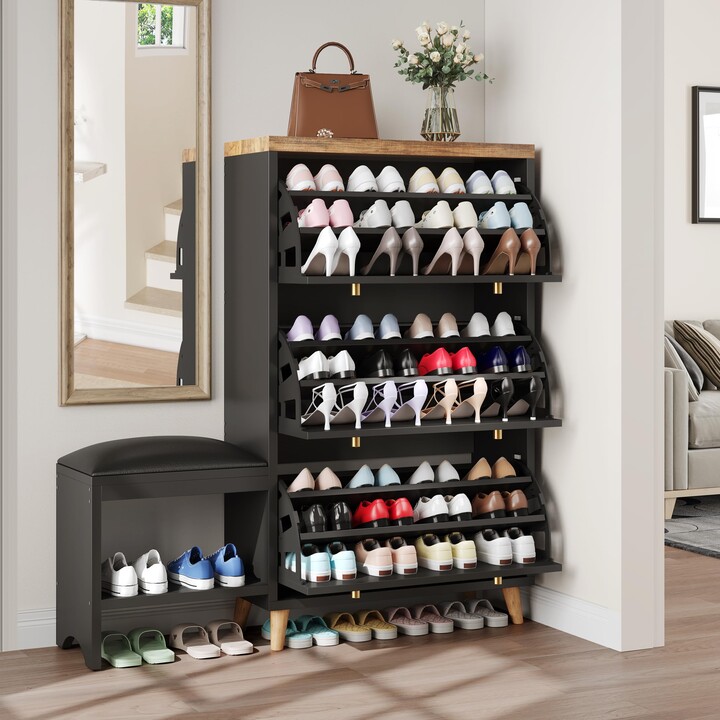 Shoes Cabinet YITAHOME Shoe Cabinet With Bench, Shoe Storage - Main Image