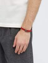 Thumbnail for your product : Bottega Veneta Double Intrecciato Woven Leather Bracelet - Mens - Red